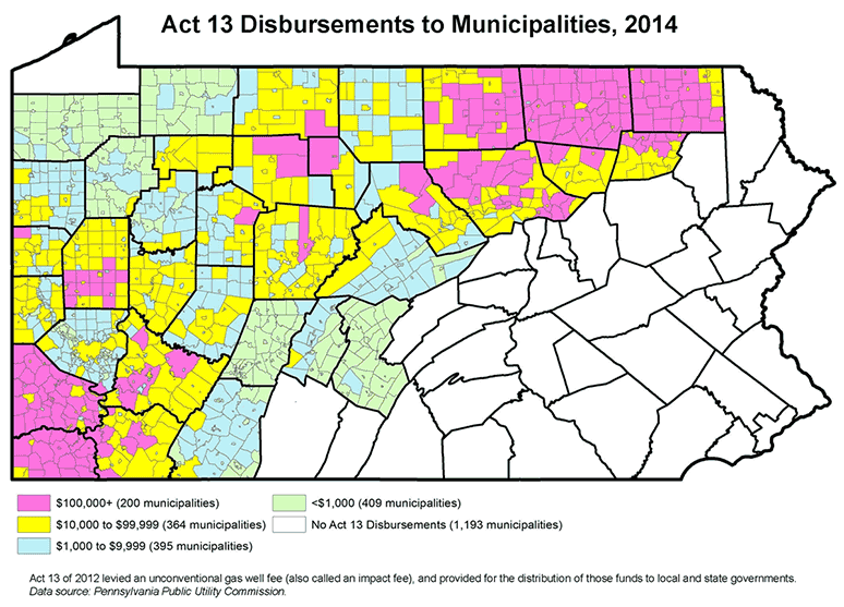 Act 13 Disbursements to Municipalities, 2014