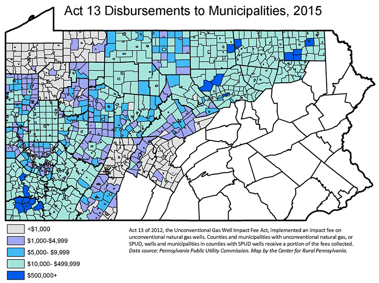 Act 13 Disbursements to Municipalities, 2015