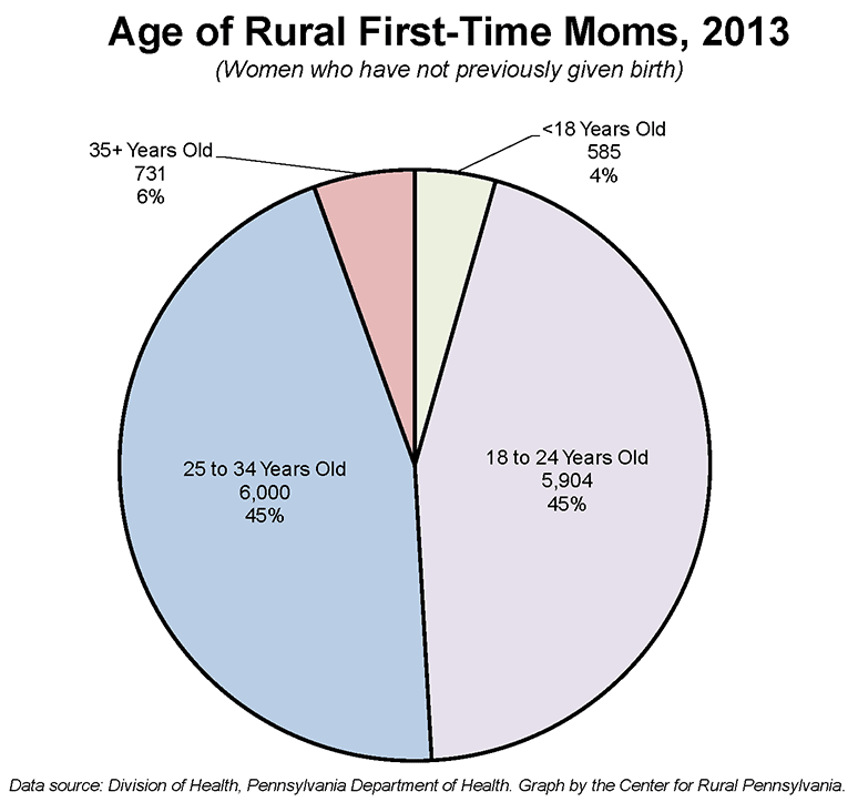 Age of Rural First-Time Moms, 2013