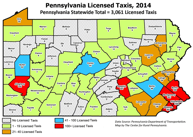 Pennsylvania Licensed Taxis, 2014