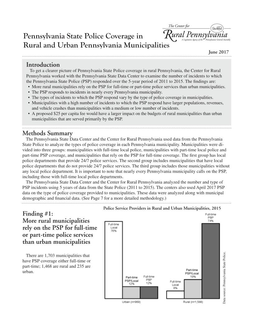 Fact Sheets - Center for Rural PA