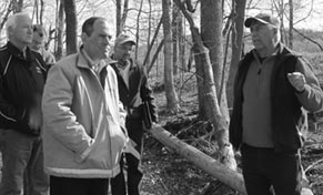 Left to right: Sen. Gene Yaw, Center board chairman; DEP Secretary Michael Krancer; Joel Rotz of the Pennsylvania Farm Bureau; and Richard Snyder of Snyder's Farm, Montoursville. 