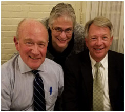 Left to right: Dr. Ted Alter, Dr. Karen Whitney and Sen. John Wozniak.