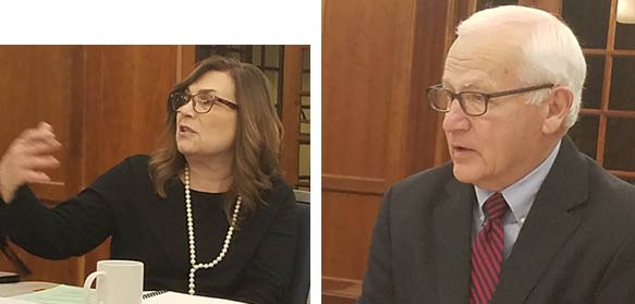 At its December 2018 meeting, the Center's Board of Directors approved eight research grant projects for the 2019 Research Grant Program. Pictured above: Board Secretary Dr. Nancy Falvo, and Board Chairman Sen. Gene Yaw. Pictured below left to right: Board Vice Chairman Rep. Garth Everett and Board Member Darrin Youker.