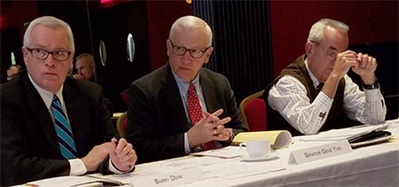 Left to right: Center Director Barry Denk, Center Board Chairman Sen. Gene Yaw and Center Board Vice Chairman Rep. Garth Everett.