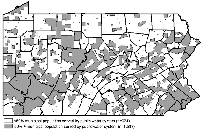 Public Water Systems by Municipality, 2015